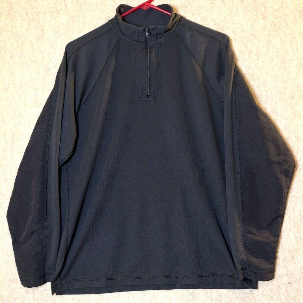Vintage Oakley Genuine Software Men’s Medium Black Qtr Zip Pullover Y2K Gorpcore